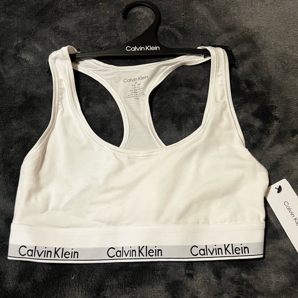 CALVIN KLEIN White Sports Bra